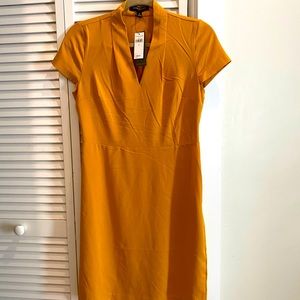 Banana Republic Mustard Short Sleeve Dress Size 2